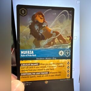 Disney Lorcana Legendary Mufasa Foil Card